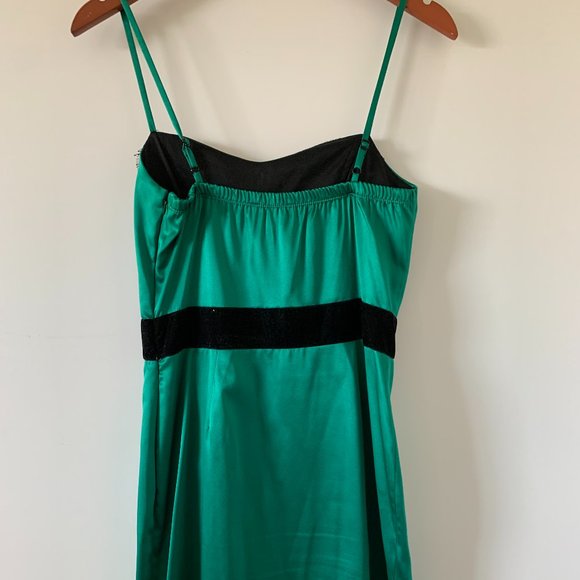 Spaghetti Strap Mini Dress in green color - Picture 10 of 11